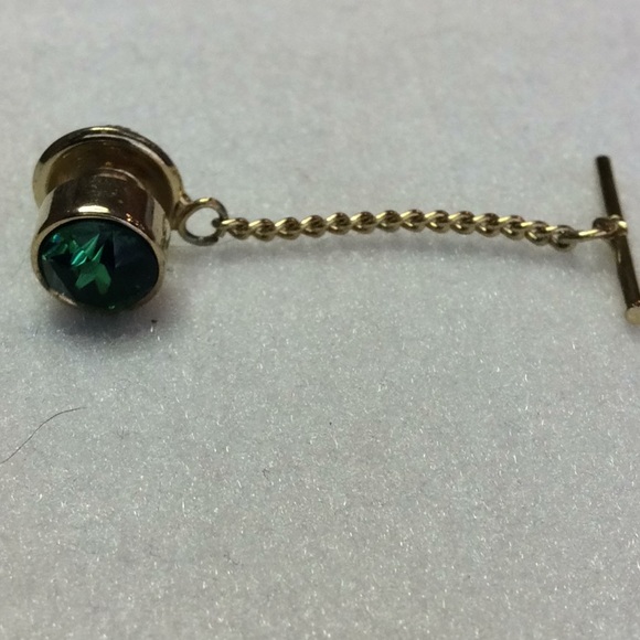 FINAL SALE PRICE Men’s Tie Tacks - Green, Black , Pearl & Tiger Eye - Picture 4 of 9